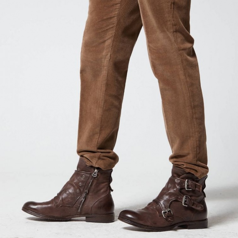Ankle boots A.S.98 Clash 401202 Hombre Chocolate | ES-XWA571289