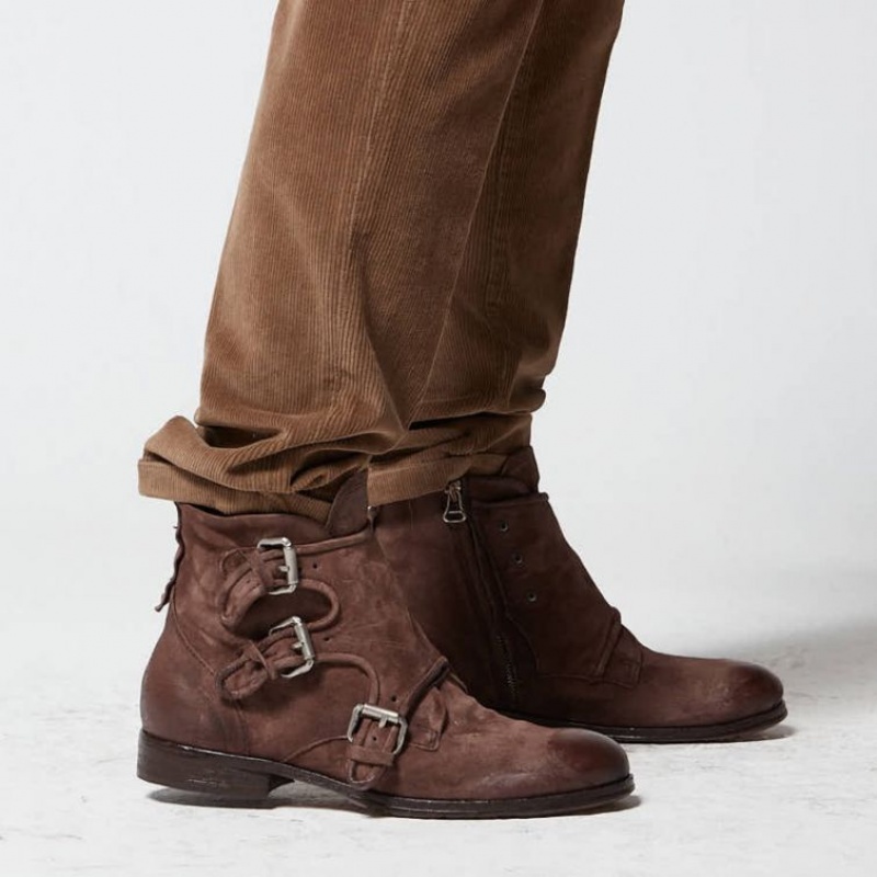 Ankle boots A.S.98 Clash 401202 Hombre Chocolate | ES-GCR574281