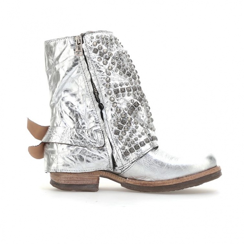 Ankle boots A.S.98 Shana Mujer Plateadas | ES-ZYW516429