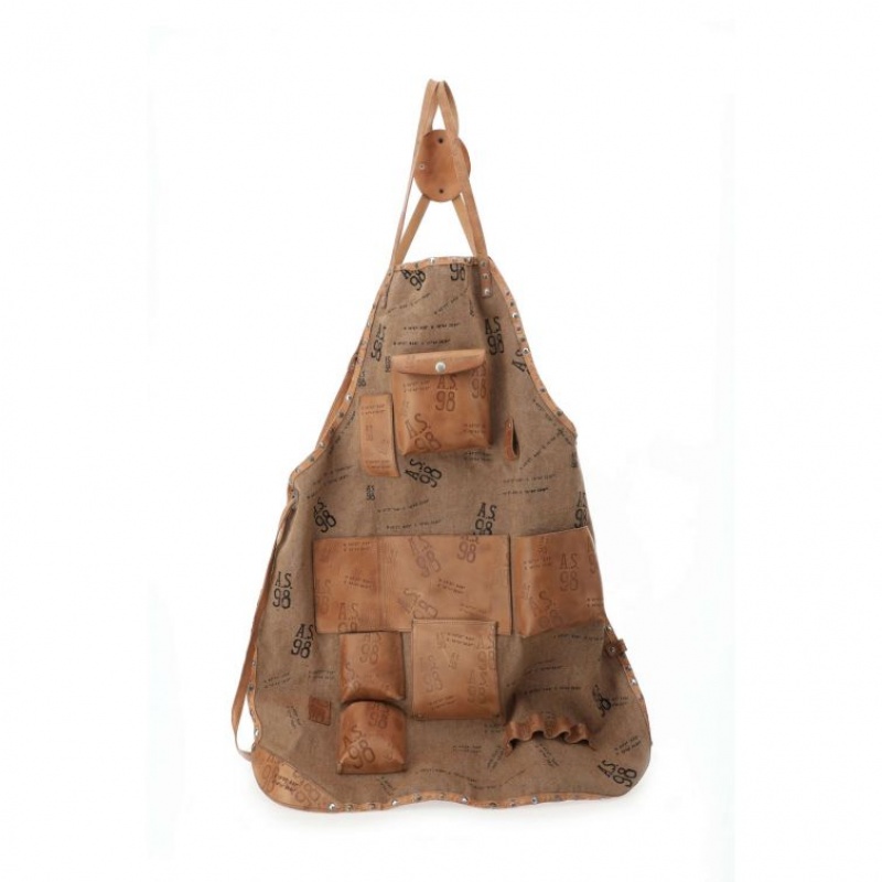 Bolsas A.S.98 Apron Gib Unisex Marrones | ES-HAE731962