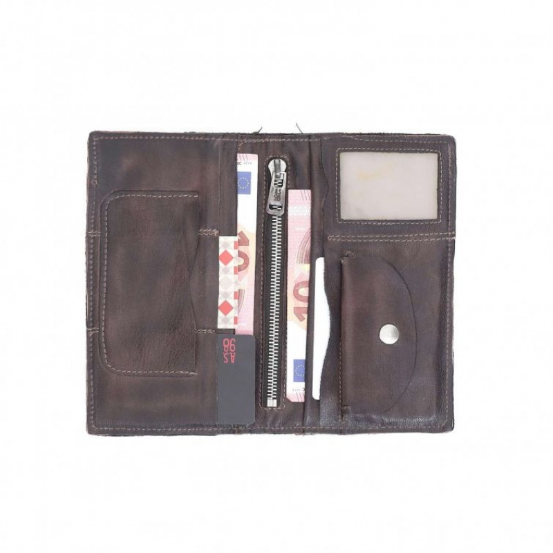 Carteras A.S.98 Austen Unisex Chocolate | ES-GPY985437
