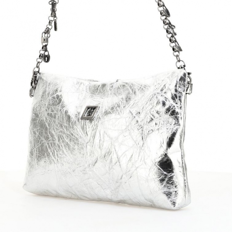 Carteras A.S.98 Uda Unisex Plateadas | ES-VIB389761