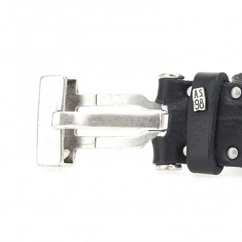 Cinturones A.S.98 Kam Unisex Negras | ES-FQY710643
