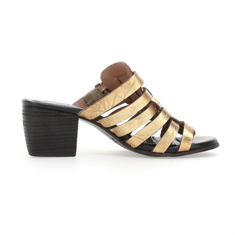 Sandalias A.S.98 Abigayle Mujer Doradas | ES-VIW803524