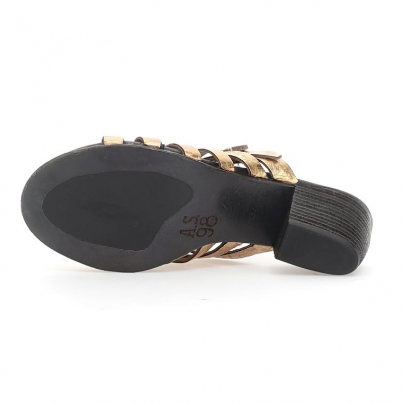 Sandalias A.S.98 Abigayle Mujer Doradas | ES-VIW803524