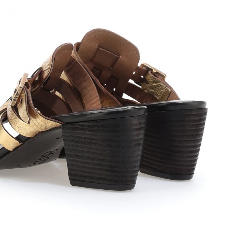 Sandalias A.S.98 Abigayle Mujer Doradas | ES-VIW803524