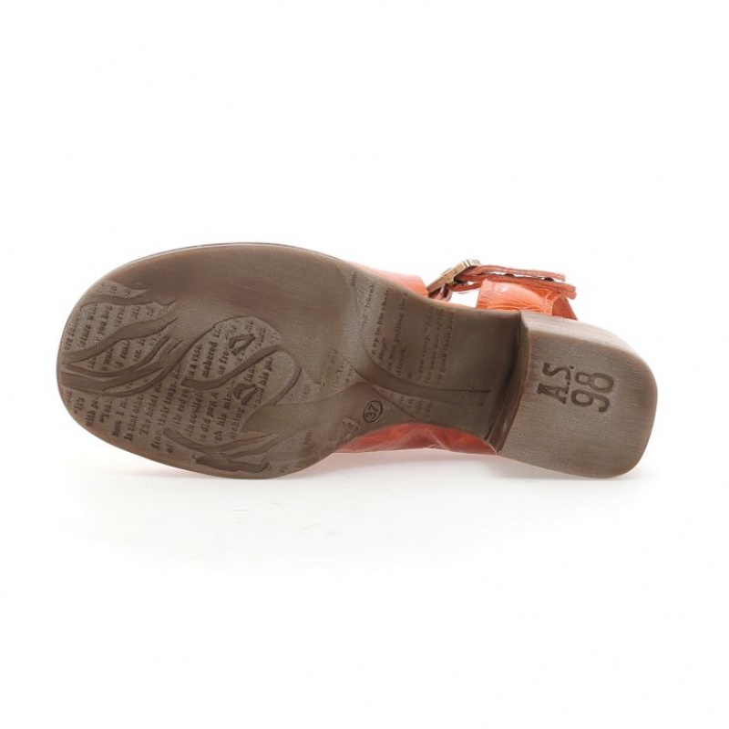 Sandalias A.S.98 Amice Mujer Naranjas | ES-TPW210684