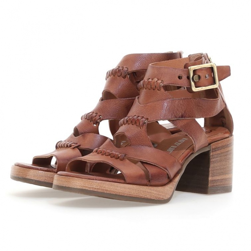 Sandalias A.S.98 Andra Mujer Kaki | ES-DZI158490