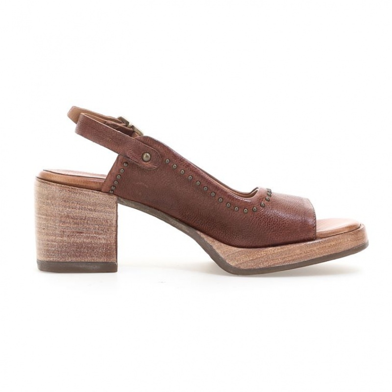 Sandalias A.S.98 Angie Mujer Kaki | ES-TVI824351