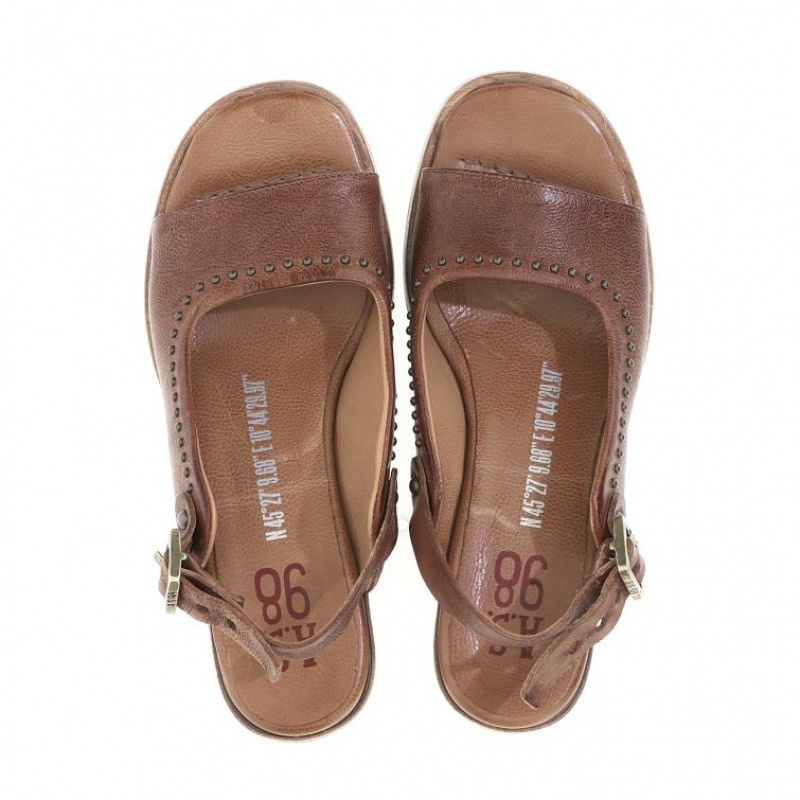Sandalias A.S.98 Angie Mujer Kaki | ES-TVI824351