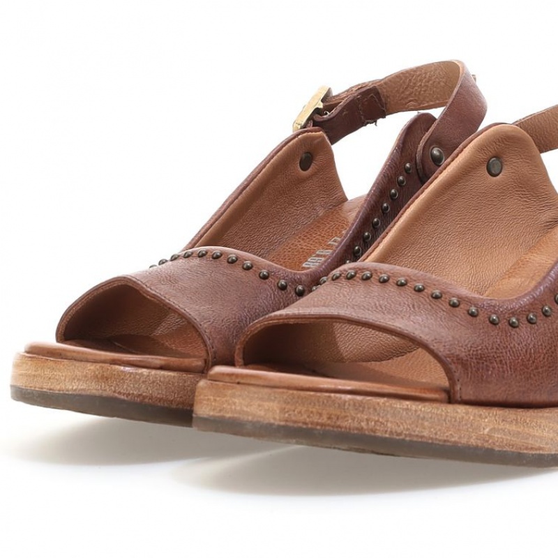 Sandalias A.S.98 Angie Mujer Kaki | ES-TVI824351