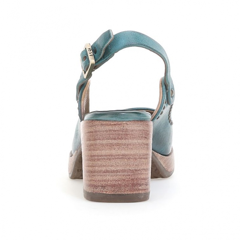 Sandalias A.S.98 Angie Mujer Verde | ES-UVX503694