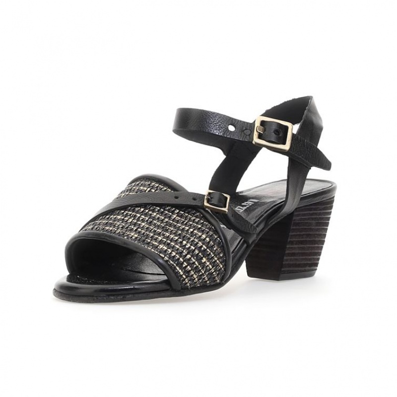 Sandalias A.S.98 Ayden Mujer Negras | ES-VZU538970