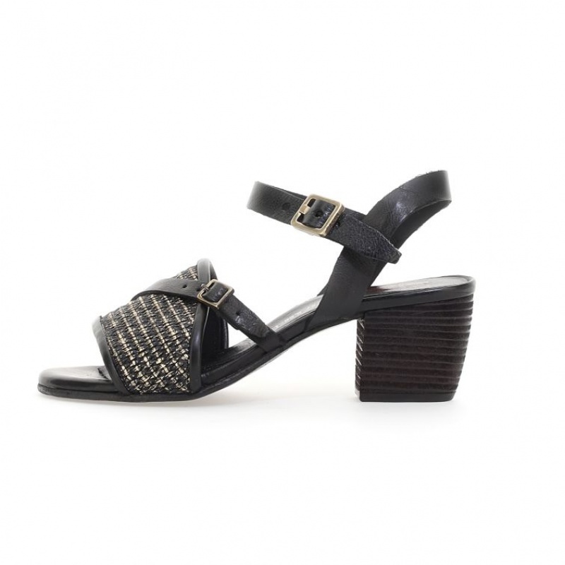 Sandalias A.S.98 Ayden Mujer Negras | ES-VZU538970