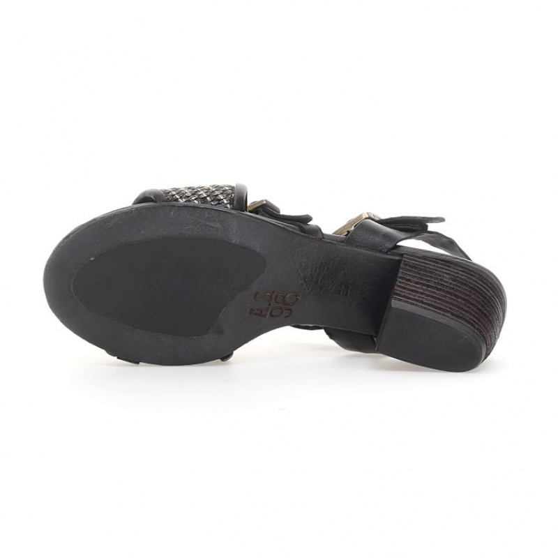 Sandalias A.S.98 Ayden Mujer Negras | ES-VZU538970