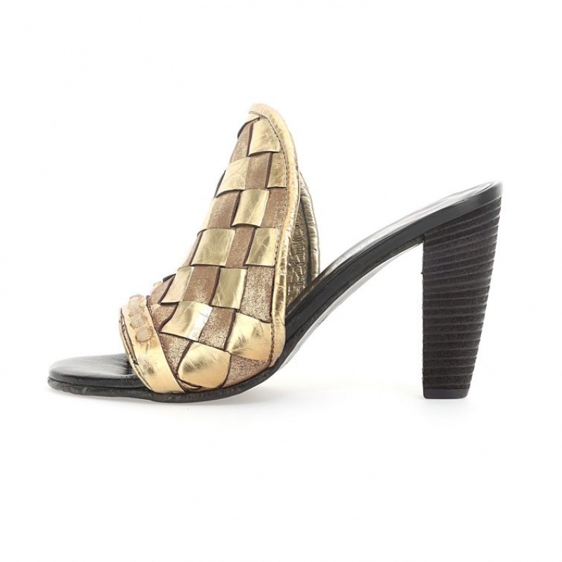 Sandalias A.S.98 Bailee Mujer Doradas | ES-GYC036985
