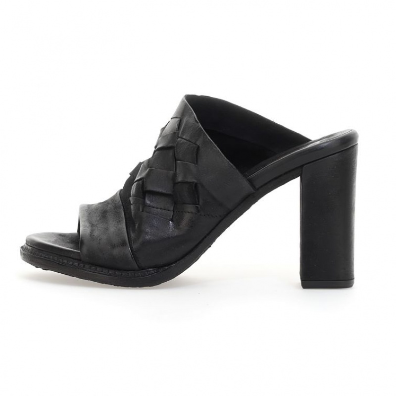 Sandalias A.S.98 Belen Mujer Negras | ES-BAZ305897
