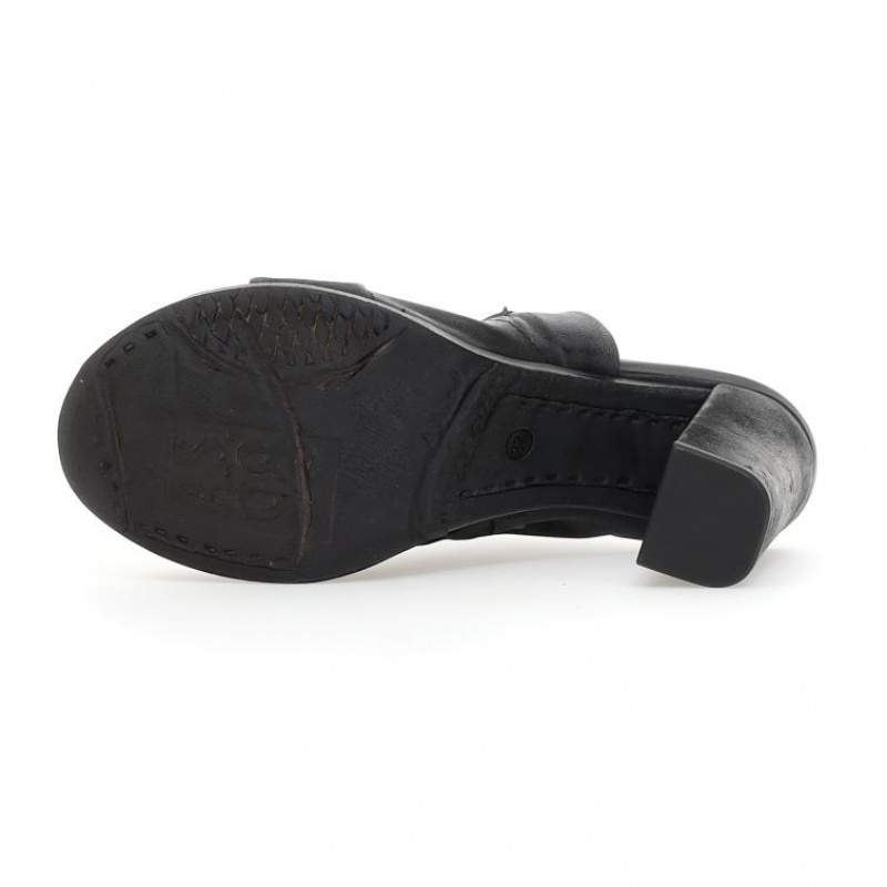 Sandalias A.S.98 Belen Mujer Negras | ES-BAZ305897