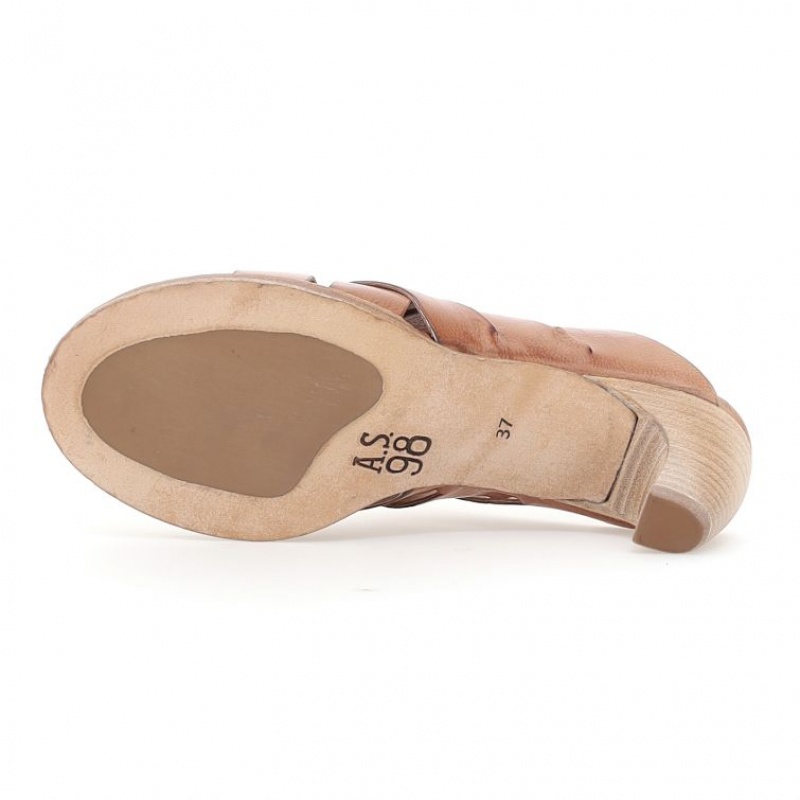 Sandalias A.S.98 Bessie Mujer Marrones | ES-FLG340516