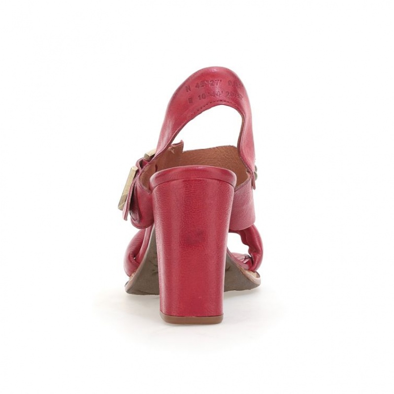 Sandalias A.S.98 Brittany Mujer Rojas Oscuro | ES-PCK236098