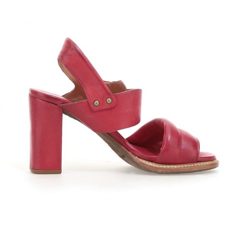 Sandalias A.S.98 Brittany Mujer Rojas Oscuro | ES-PCK236098