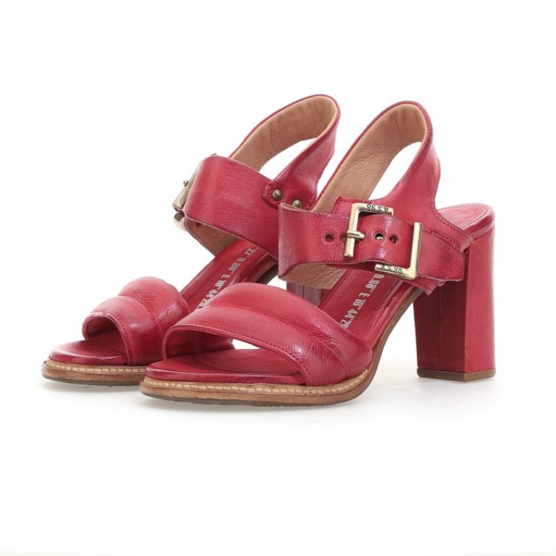 Sandalias A.S.98 Brittany Mujer Rojas Oscuro | ES-PCK236098