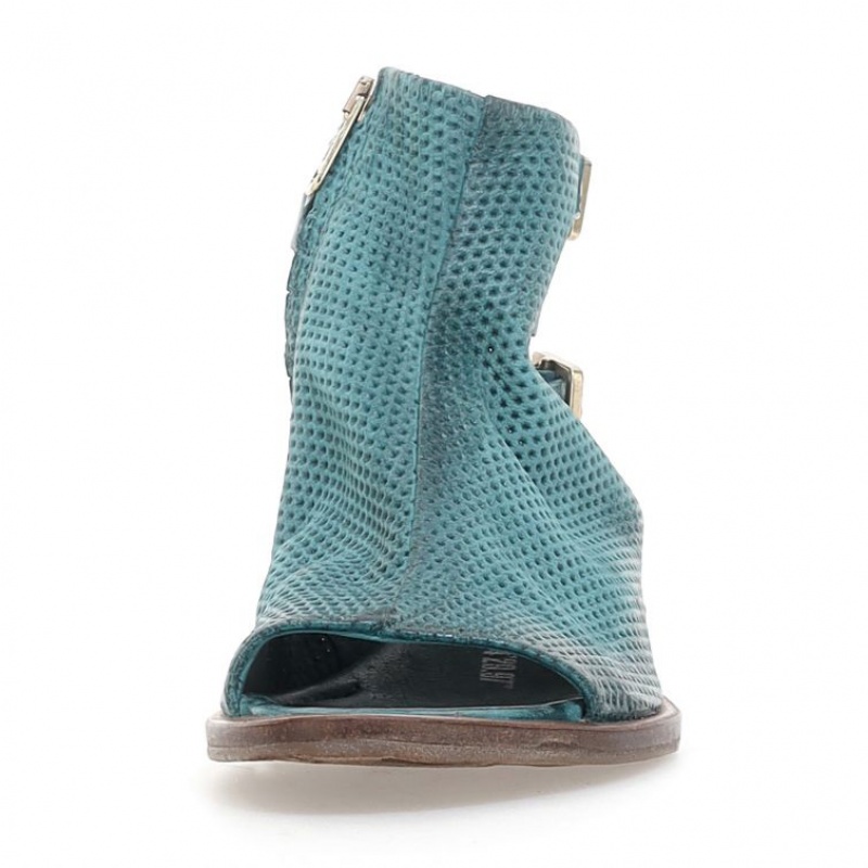 Sandalias A.S.98 Gomer Mujer Verde | ES-ZGA871059