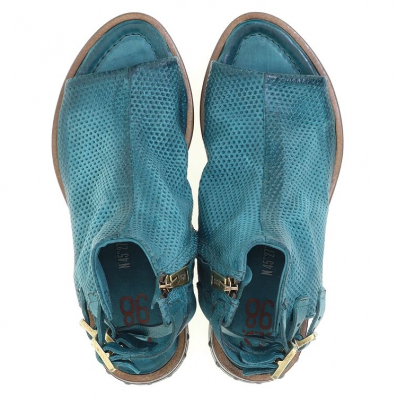 Sandalias A.S.98 Gomer Mujer Verde | ES-ZGA871059