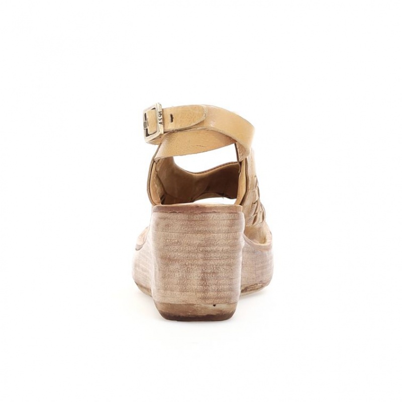 Sandalias A.S.98 Nan Mujer Kaki | ES-KCA081695