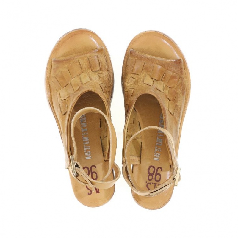 Sandalias A.S.98 Nan Mujer Kaki | ES-KCA081695