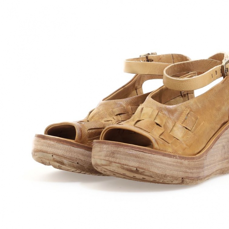 Sandalias A.S.98 Nan Mujer Kaki | ES-KCA081695