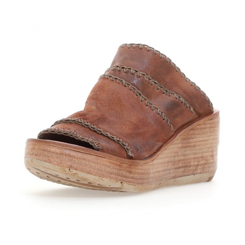 Sandalias A.S.98 Nivek Mujer Kaki | ES-XMT930845