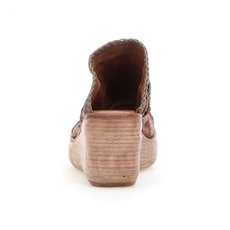 Sandalias A.S.98 Nivek Mujer Kaki | ES-XMT930845