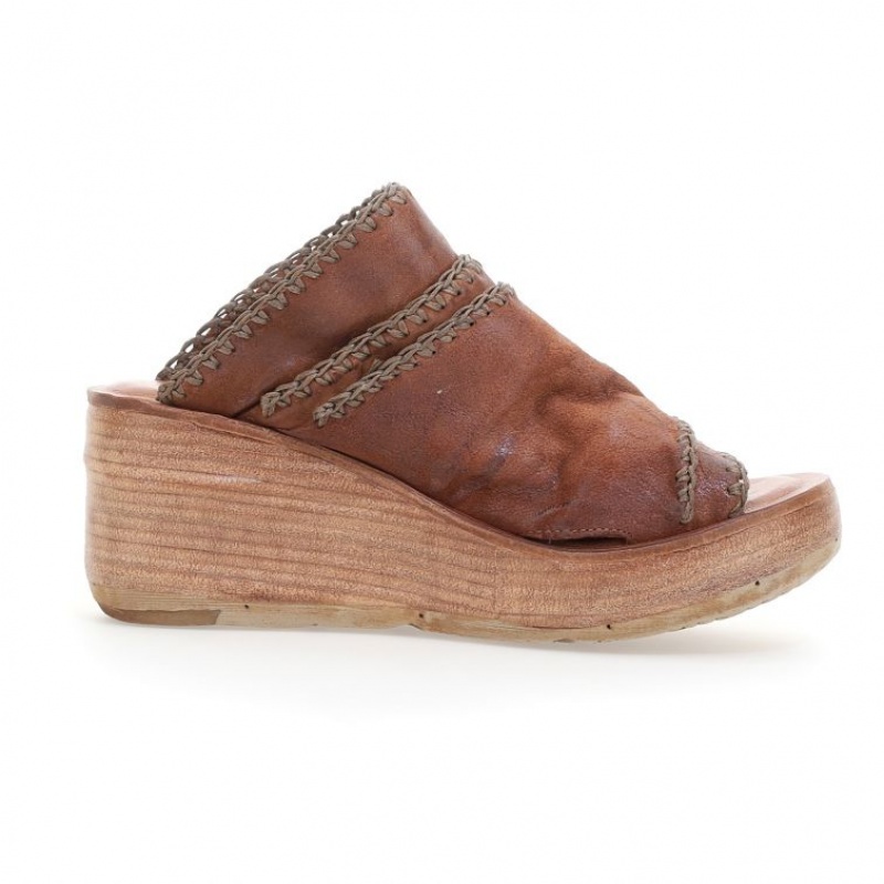 Sandalias A.S.98 Nivek Mujer Kaki | ES-XMT930845