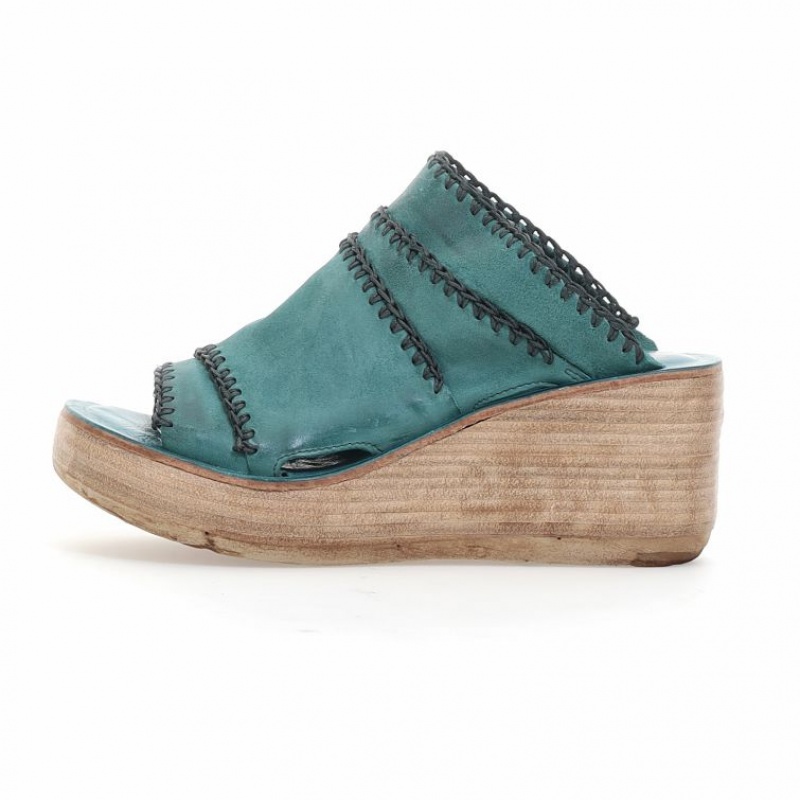 Sandalias A.S.98 Nivek Mujer Verde | ES-UHB617980