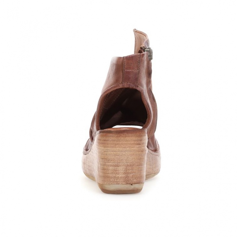 Sandalias A.S.98 Nowell Mujer Kaki | ES-CLG297540