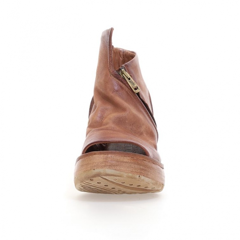 Sandalias A.S.98 Nowell Mujer Kaki | ES-CLG297540