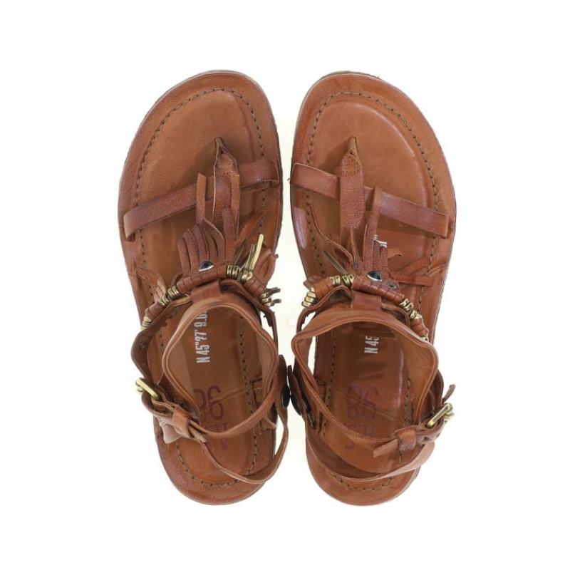 Sandalias A.S.98 Reina Mujer Kaki | ES-RFJ346510