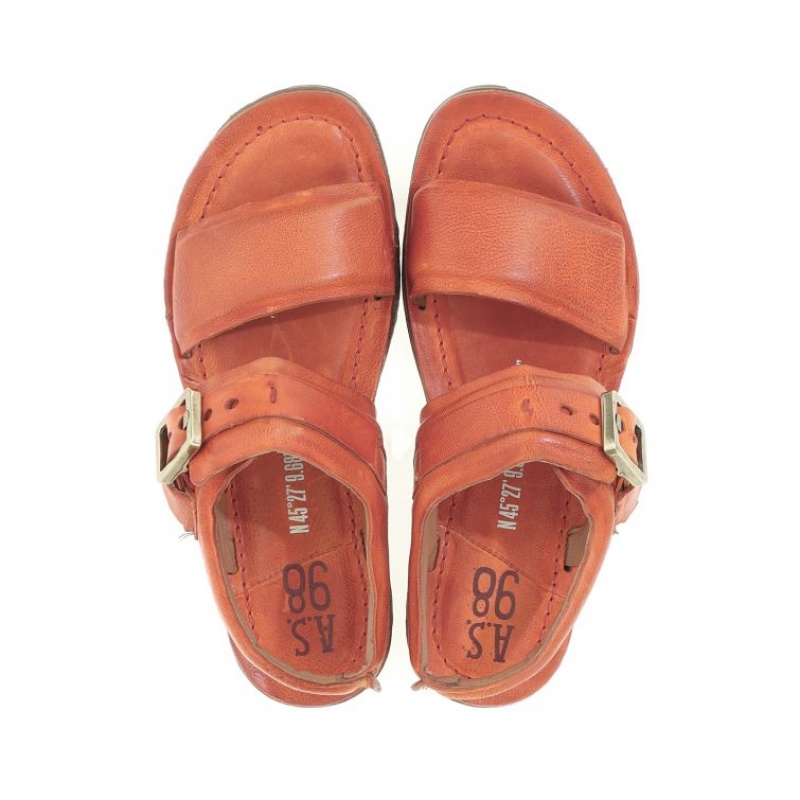 Sandalias A.S.98 Ria Mujer Naranjas | ES-FRA846359