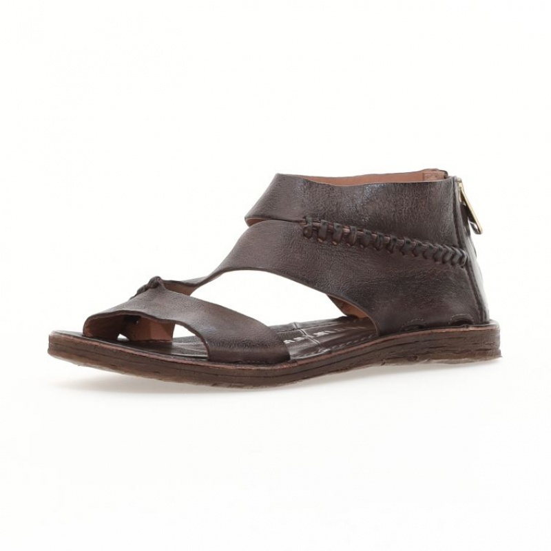 Sandalias A.S.98 Romey Mujer Chocolate | ES-DGN714035