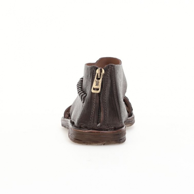 Sandalias A.S.98 Romey Mujer Chocolate | ES-DGN714035