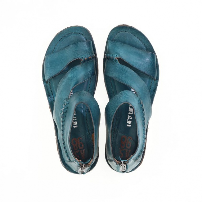 Sandalias A.S.98 Romey Mujer Verde | ES-ESU231945