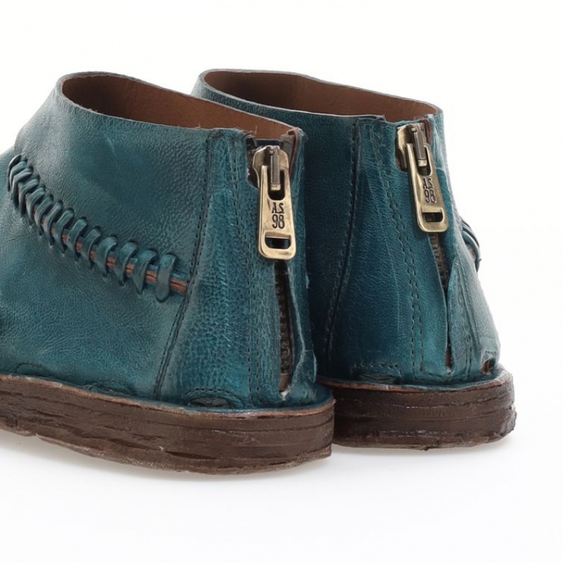 Sandalias A.S.98 Romey Mujer Verde | ES-ESU231945