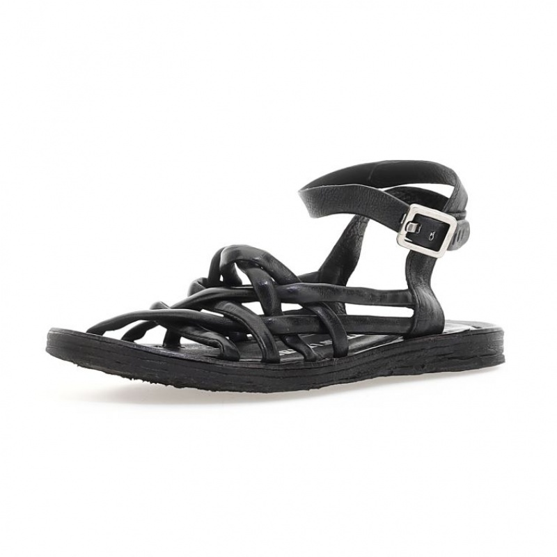 Sandalias A.S.98 Rylee Mujer Negras | ES-GWC096841