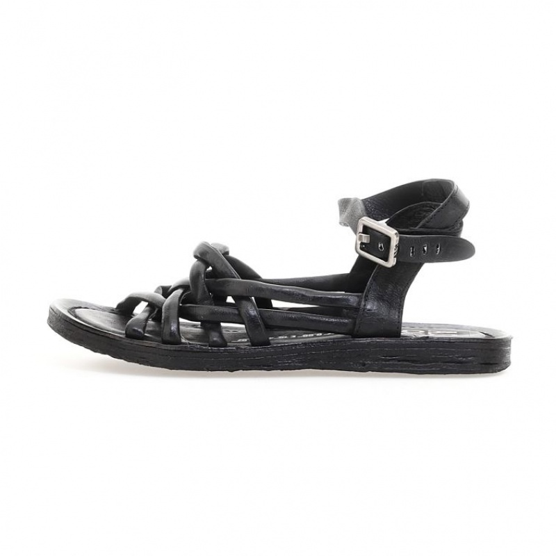 Sandalias A.S.98 Rylee Mujer Negras | ES-GWC096841