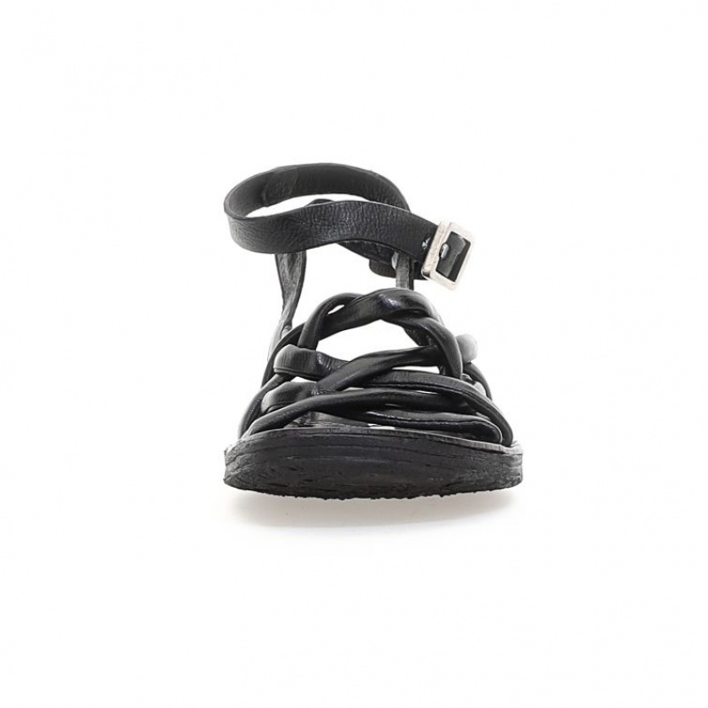 Sandalias A.S.98 Rylee Mujer Negras | ES-GWC096841