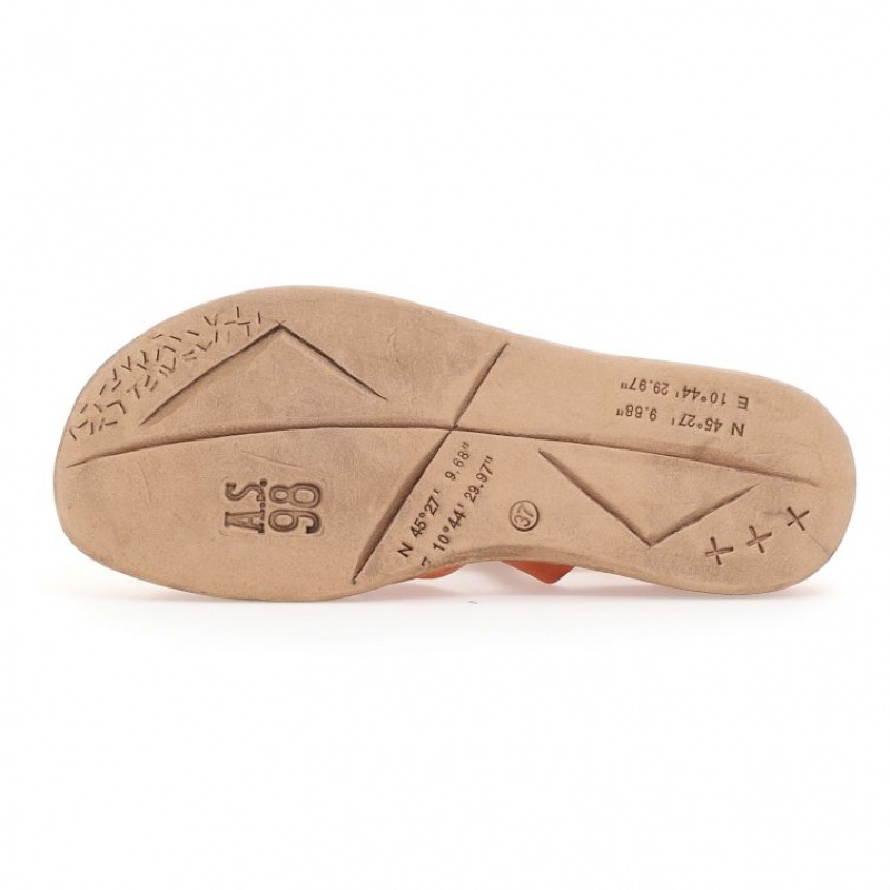 Sandalias A.S.98 Sallie Mujer Naranjas | ES-WFK837561