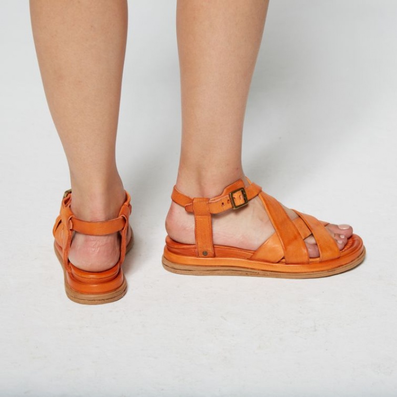 Sandalias A.S.98 Sallie Mujer Naranjas | ES-WFK837561