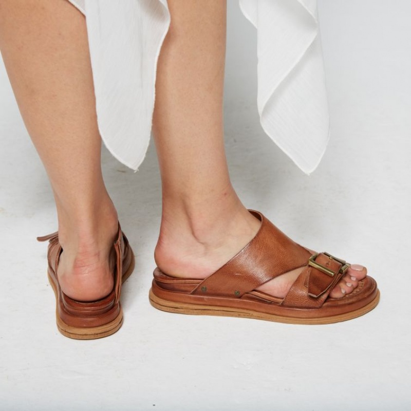 Sandalias A.S.98 Sarah Mujer Kaki | ES-FZH512643