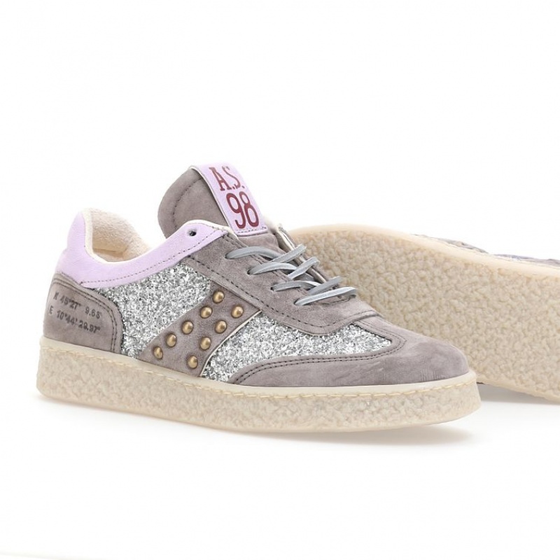 Zapatillas A.S.98 Roxy Mujer Moradas Gris | ES-ZYD802345